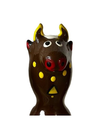 CONDOMERIE PRESERVATIVO DECORATIVO PINTADO A MANO TORO NEGRO MODELO 2