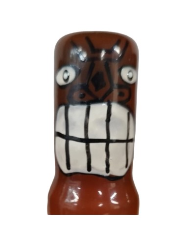 CONDOMERIE PRESERVATIVO DECORATIVO PINTADO A MANO TOTEM TIKI FRIKI 02