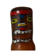 CONDOMERIE PRESERVATIVO DECORATIVO PINTADO A MANO TOTEM TIKI HAWAII 03