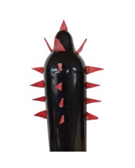 CONDOMERIE PRESERVATIVO DECORATIVO PINTADO A MANO CACTUS NEGRO XL