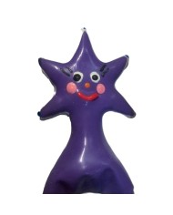 CONDOMERIE PRESERVATIVO DECORATIVO PINTADO A MANO ESTRELLA FELIZ XL