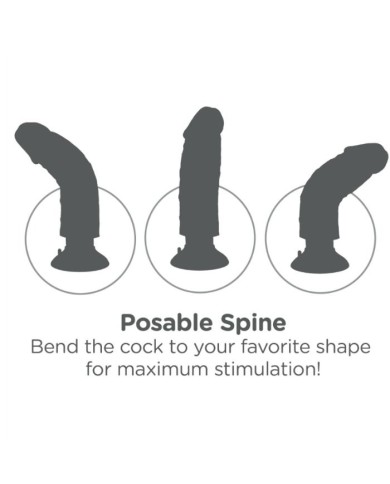 KING COCK DILDO VIBRADOR 2032 CM NATURAL