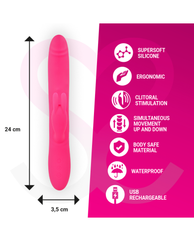 MORESSA WARREN IMPULSOR OSCILANTE Y POTENTE VIBRACION PREMIUM SILICONA RECARGABLE