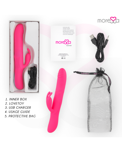 MORESSA WARREN IMPULSOR OSCILANTE Y POTENTE VIBRACION PREMIUM SILICONA RECARGABLE