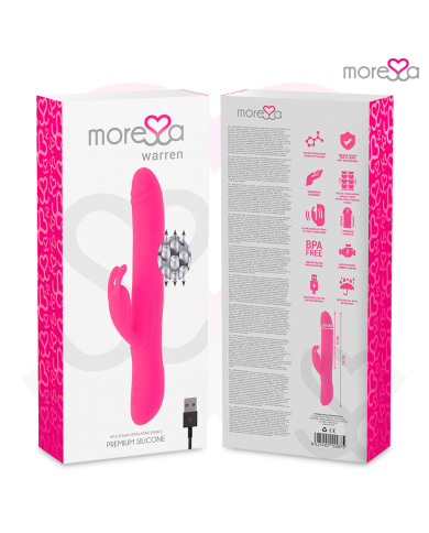 MORESSA WARREN IMPULSOR OSCILANTE Y POTENTE VIBRACION PREMIUM SILICONA RECARGABLE