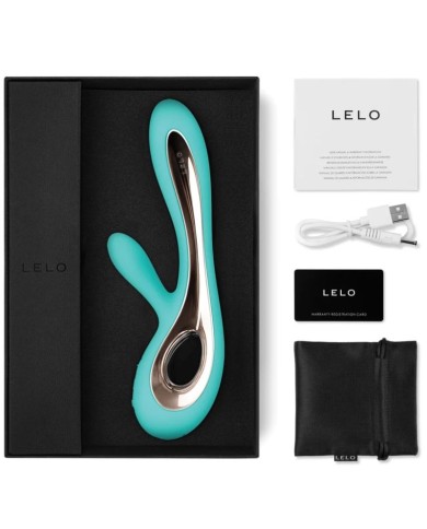 LELO SORAYA 2 VIBRADOR RABBIT VERDE AGUA