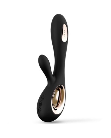 LELO SORAYA WAVE VIBRADOR RABBIT NEGRO