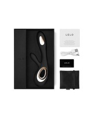 LELO SORAYA WAVE VIBRADOR RABBIT NEGRO