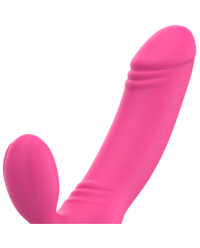 OHMAMA BIX VIBRADOR DOBLE ESTIMULACION XMAS EDITION ROSA