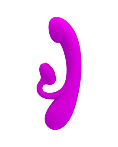 PRETTY LOVE SINCERE VIBRADOR Y SUCCIONADOR DE CLITORIS SILICONA MORADO