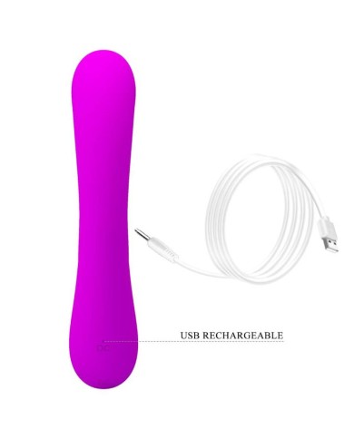 PRETTY LOVE SINCERE VIBRADOR Y SUCCIONADOR DE CLITORIS SILICONA MORADO