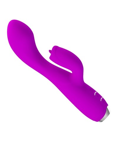 PRETTY LOVE GLORIA VIBRADOR CONEJO RECARGABLE IMPERMEABLE MORADO