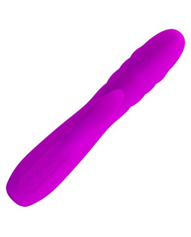 PRETTY LOVE MELANIE VIBRADOR CONEJO RECARGABLE MORADO