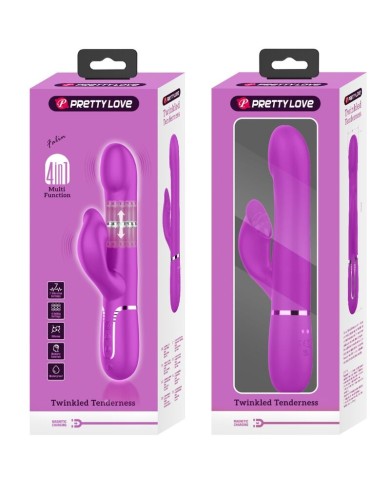 PRETTY LOVE VIBRADOR RABBIT PERLAS VIOLETA