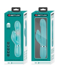 PRETTY LOVE VIBRADOR RABBIT PERLAS VERDE AGUA