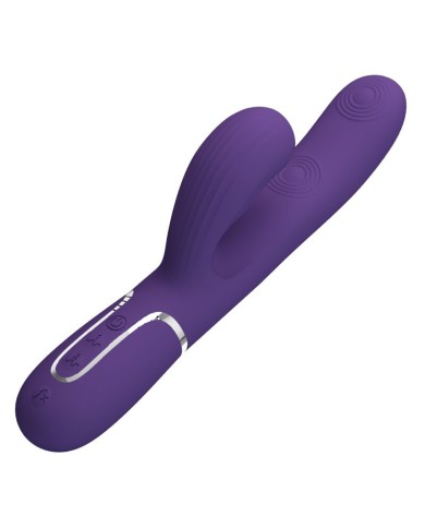 PRETTY LOVE PERLITA VIBRADOR PUNTO G 3 EN 1 MULTIFUNCION MORADO