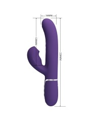 PRETTY LOVE PERLITA VIBRADOR PUNTO G 3 EN 1 MULTIFUNCION MORADO