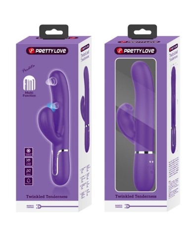 PRETTY LOVE PERLITA VIBRADOR PUNTO G 3 EN 1 MULTIFUNCION MORADO