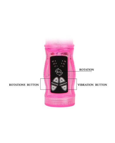 BAILE MINI ROTADOR RABBIT ROSA SUPERESTIMULADOR