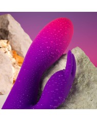 ROCKS OFF GLO GIRL VIBRADOR RABBIT MORADO
