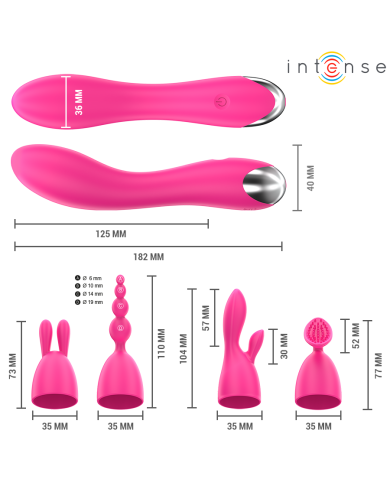 INTENSE CHER VIBRADOR 20 PATRONES CON CABEZALES INTERCAMBIABLES