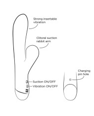ROMP PULSE VIBRADOR RABBIT DUAL PUNTO G AZUL ELECTRICO