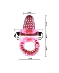 BAILE SWEET ABS 10 RITMOS RING ANILLO PENE VIBRADOR ROSA