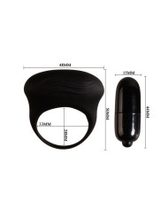 PRETTY LOVE BERTRAM ANILLO VIBRADOR NEGRO