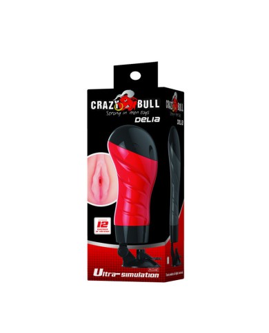CRAZY BULL FLORA VAGINA CON BASE MASTURBADOR VOZ
