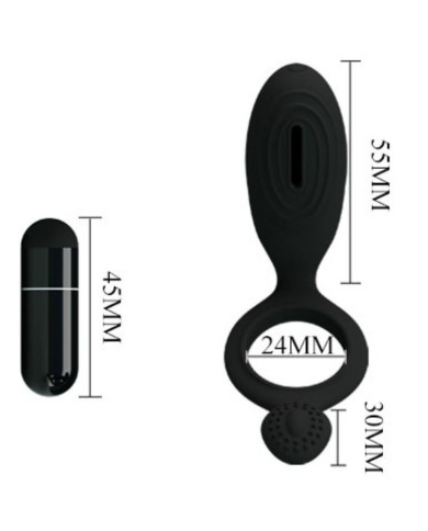 PRETTY LOVE ETHEL ANILLO VIBRADOR CON ESTIMULADOR