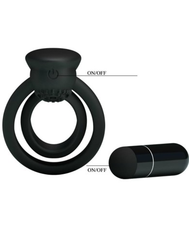 PRETTY LOVE ESTHER ANILLO VIBRADOR CON ESTIMULADOR