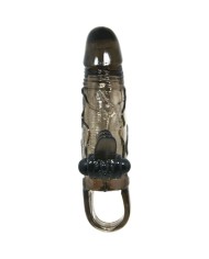 BAILE BRAVE MAN FUNDA PENE ANAL Y CLITORIS VIBRADOR 165 CM NEGRO