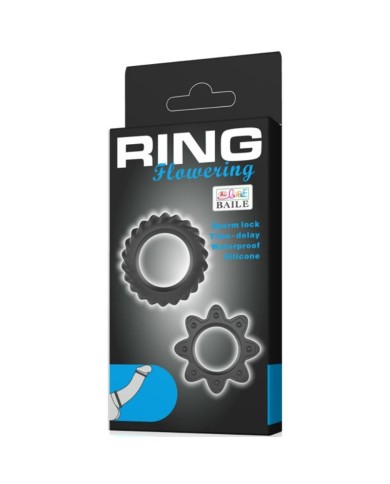 BAILE KIT 2 ANILLOS SILICONA RING FLOWERING