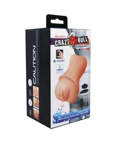 CRAZY BULL MASTURBADOR WATER SKIN VAGINA CON BALA VIBRADORA 2