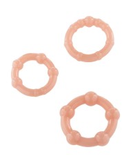 SEVEN CREATIONS JUEGO TRES ANILLOS PENE SKIN
