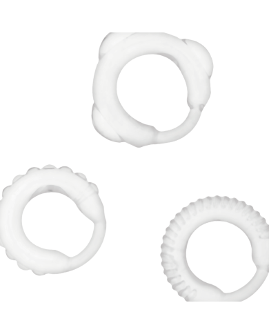 ADDICTED TOYS SET 3 ANILLOS PENE CLEAR