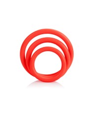 CALEXOTICS SET TRES ANILLAS ERECCION ROJO