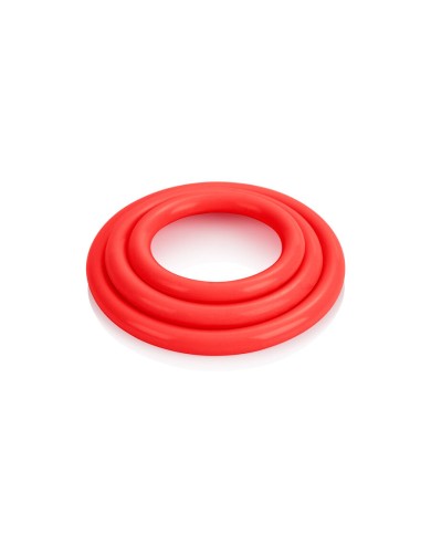 CALEXOTICS SET TRES ANILLAS ERECCION ROJO