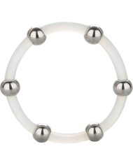 CALEXOTICS ANILLO DE SILICONA CON CUENTAS DE ACERO TALLA XL