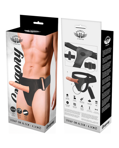 HARNESS ATTRACTION ARNES HUECO GREGORY CON VIBRADOR 165 CM O 43 CM