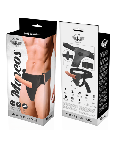 HARNESS ATTRACTION ARNES HUECO MARCOS CON VIBRADOR 15 CM O 5 CM