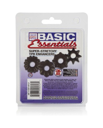 CALEXOTICS BASIC SET 4 ANILLAS PENE TPR