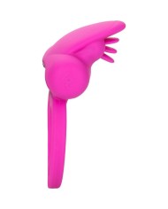 CALEXOTICS DUAL CLIT FLICKER ENHANCER DOBLE ANILLO VIBRADOR DE SILICONA ROSA