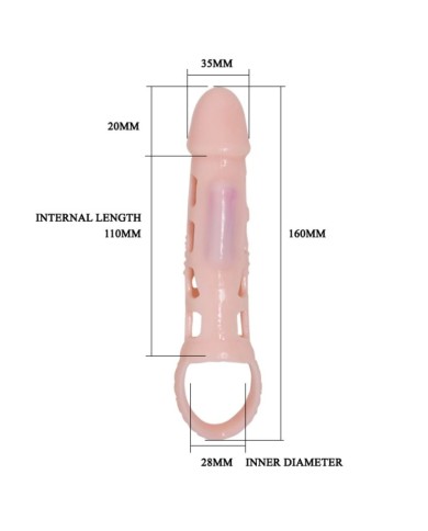 PRETTY LOVE HARRISON FUNDA EXTENSORA PENE CON VIBRACION Y STRAP 135 CM PRETTY LOVE HARRISON FUNDA EXTENSORA PENE CON VIBRACION Y STRAP 135 CM