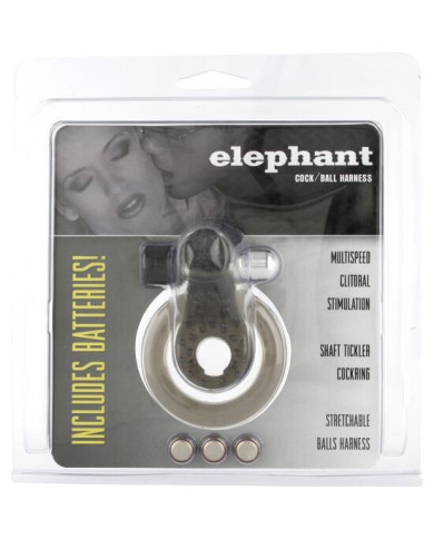 SEVEN CREATIONS ANILLO VIBRADOR CON ELEFANTE ESTIMULADOR