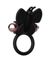 COQUETTE CHIC DESIRE COCK RING BUTTERFLY ANILLO VIBRADOR NEGRO GOLD
