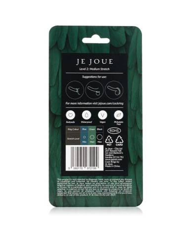 JE JOUE ANILLO SILICONA VERDE ESTRANGULAMIENTO MEDIO