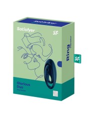 SATISFYER GLORIOUS DUO ANILLO VIBRADOR AZUL