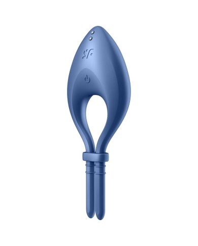 SATISFYER BULLSEYE ANILLO VIBRADOR APP AZUL