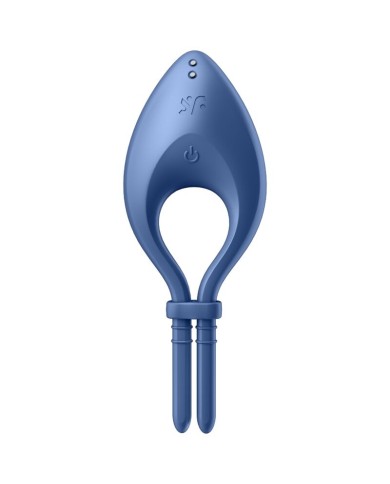 SATISFYER BULLSEYE ANILLO VIBRADOR APP AZUL
